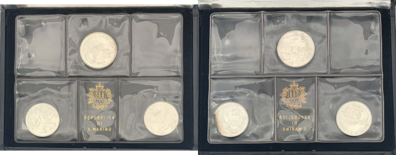 San Marino - Nuova Monetazione (dal 1972) Lotto n.2pz Trittico Bimillenario Mort...