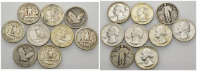 Stati Uniti d'America (1776-oggi) - lotto di 9 monete da 1/4 di Dollaro - anni vari - Ag.

BB/qSPL

SPEDIZIONE IN TUTTO IL MONDO - WORLDWIDE SHIPP...
