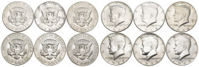 Stati Uniti d'America (1776-oggi) - lotto di 6 monete Mezzo Dollaro Kennedy dal 1964 al 1969 - Ag. 900

qFDC

SPEDIZIONE IN TUTTO IL MONDO - WORLD...