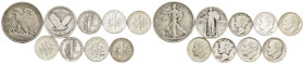Stati Uniti d'America (1776-oggi) - lotto di 9 monete - Ag.

MB/SPL

SPEDIZIONE SOLO IN ITALIA - SHIPPING ONLY IN ITALY