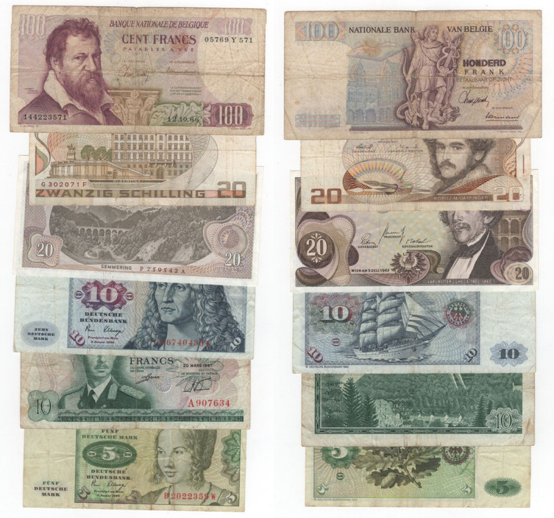 Lotto di 6 banconote mondiali - anni e nominali vari

MB/MB+

SPEDIZIONE IN ...