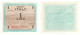 Occupazioni Straniere nei Territori Italiani - Occupazione Americana dell'Italia - Allied Military Currency (AM LIRE) - 1 AM Lire ; emissione del 1943...