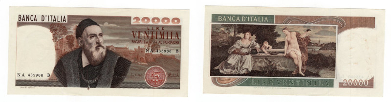 Repubblica Italiana - 20.000 Lire 21/02/1975 - Tiziano - Crapanzano# 594 

qFD...