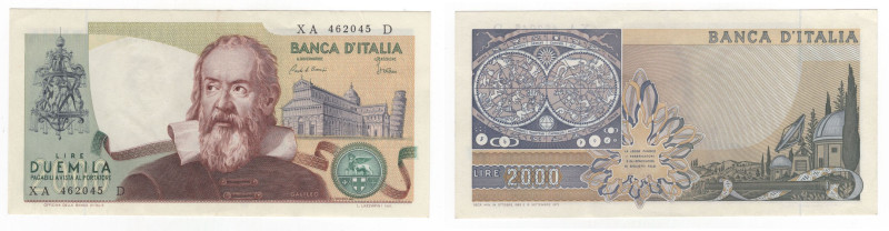 Repubblica Italiana - 2.000 Lire 24/10/93 - Galileo Galilei - Crapanzano# 504s -...