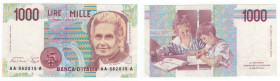 Repubblica Italiana - 1.000 lire "Maria Montessori" - Decreto 02/10/1990 - Serie tripla A

BB+

SPEDIZIONE IN TUTTO IL MONDO - WORLDWIDE SHIPPING