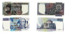 Repubblica Italiana - lotto di 2 banconote - 10.000 Lire Alessandro Volta BI 76 K 1998 - 10.000 Lire Del Castagno BI 75 B 12/29/78

qFDS

SPEDIZIO...