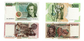 Repubblica Italiana - lotto di 2 banconote da 5000 Lire - anni vari

FDS

SPEDIZIONE IN TUTTO IL MONDO - WORLDWIDE SHIPPING