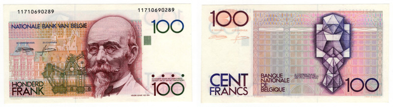 Belgio - Baudouin I (1951-1993) - 100 franchi - N° serie: 11710690289 - 1978-199...
