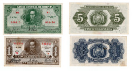 Bolivia - lotto di 2 banconote 1928 - anni e nominali vari

SUP+

SPEDIZIONE IN TUTTO IL MONDO - WORLDWIDE SHIPPING