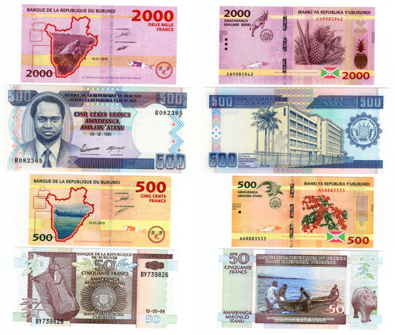 Burundi - lotto di 4 banconote - anni e nominali vari

qFDS

SPEDIZIONE IN T...