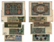 Germania - lotto di 5 banconote - anni e nominali vari

MB/BB

SPEDIZIONE IN TUTTO IL MONDO - WORLDWIDE SHIPPING