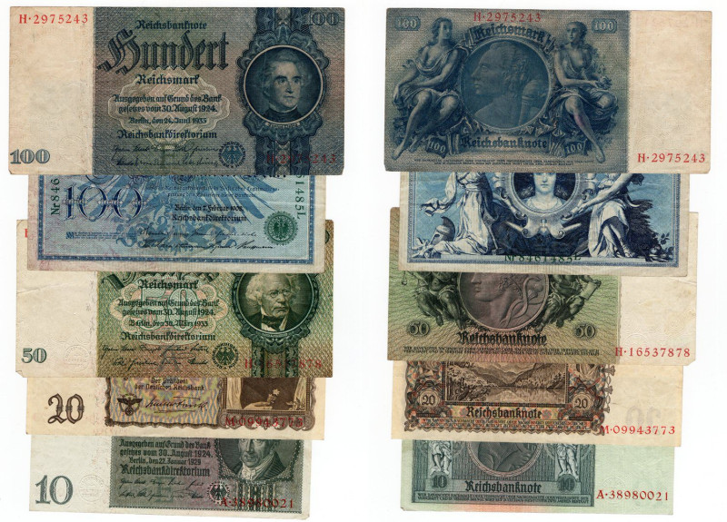 Germania - lotto di 5 banconote - anni e nominali vari

MB+

SPEDIZIONE IN T...