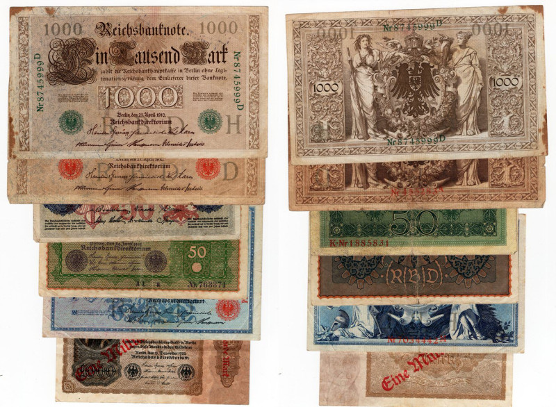 Germania - lotto di 6 banconote - anni e nominali vari

MB/BB

SPEDIZIONE IN...
