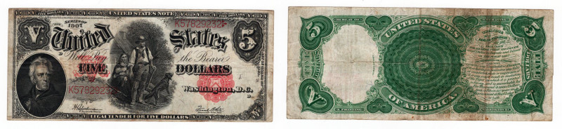 U.S.A. - 5 Dollari - Serie 1907

MB/BB

SPEDIZIONE IN TUTTO IL MONDO - WORLD...