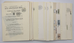 Raccolta di 64 documenti "Acta Apostolicae Sedis" con allegati aerogrammi e cartoline. 13 documenti del Pontificato di Paolo VI e 41 documenti del Pon...