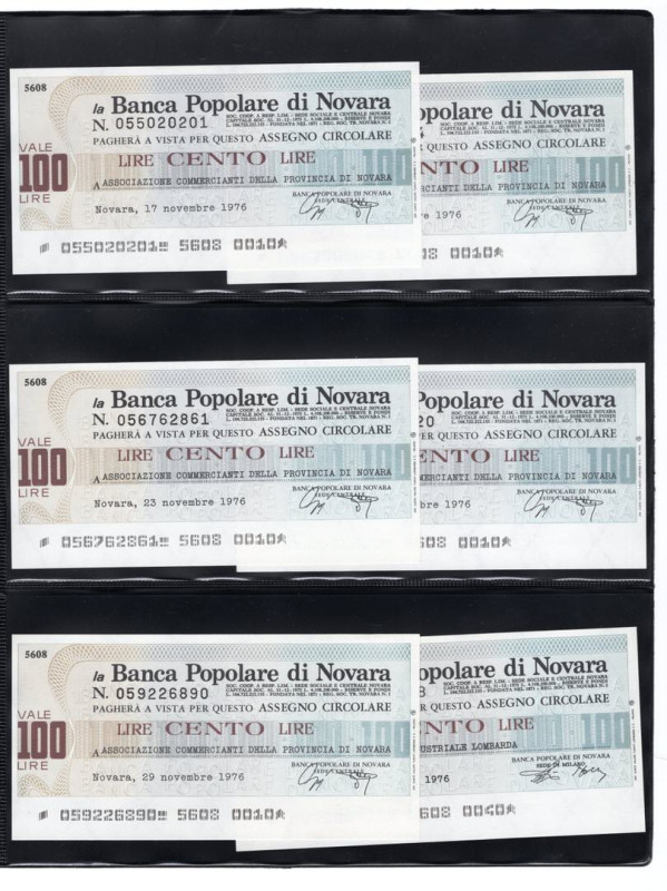 Banca Popolare di Novara - Serie di 30 Mini Assegni 

FDS

SPEDIZIONE IN TUT...