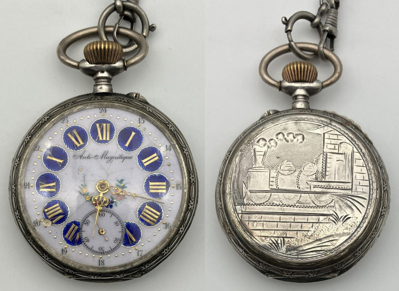 Orologio d'epoca, da tasca, integro, funzionante, senza garanzia di precisione n...