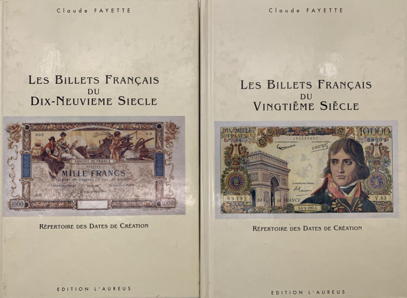 C. Fayette - Les Billets Francais du Vingtieme Siecle - due volumi edizione 1990...