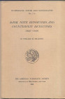 DILLISTIN W.H. – Bank note reporters and counterfeit detectors 1826 – 1866.N.N.A.M. 114. New York, 1949. Ril. editoriale, pp. 175, tavv. 19. Buono sta...
