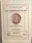 ITALIANO G. – Il grano, germoglio di Demetra. – PONTONE K. – Diva Cecilia Paolina Pia Augusta. Cassino, 1999. Quaderno di Studi XXXVI – Novembre/Dicem...