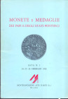 MONTENAPOLEONE Aste d’Arte Milano – Asta n. 1 dell’24-25-26 febbraio 1982. Monete e medaglie dei papi e degli stati pontifici. I papi (dal IX secolo a...