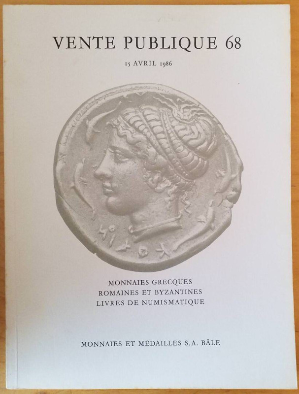 MUNZEN UND MEDAILLEN AG – Auktion 68. Basel, 15-4-1986. Monnaies greques, romain...