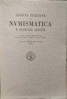 RIVISTA ITALIANA DI NUMISMATICA E SCIENZE AFFINI - Volume VII. (1950-51). – L. Brunetti, Nuovi orientamenti statistici nell monetazione antica. - A. P...