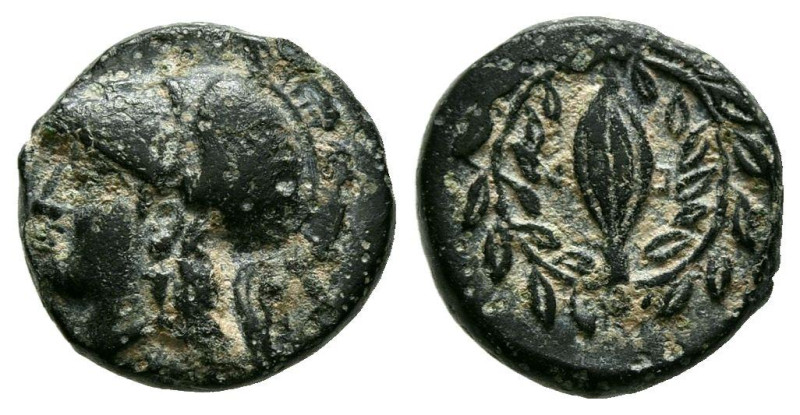 AEOLIS, Elaia. Ae10. (Ae. 1,36g/10mm). 340-300 a.C. (SNG Copenhagen 169-170; SNG...
