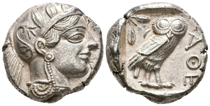 ATTICA, Atenas. Tetradracma. (Ar. 17,12g/24mm). 454-404 a.C. (SNG Copenhagen 31)...