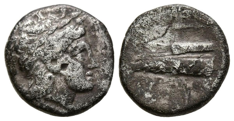 BITINIA, Kios. Hemidracma. (Ar. 2,27g/13mm). 345-315 a.C. Miletos. (SNG Copenhag...