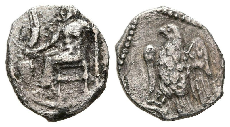 CILICIA, Tarsos. Obolo. (Ar. 0,82g/12mm). 400-350 a.C. (SNG Levante 228). Anv: Z...