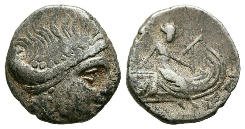 HISTAIA, Euboia. Tetróbolo. (Ar. 1,63g/13mm). Siglo III-Siglo I a.C. (HGC 4, 152...