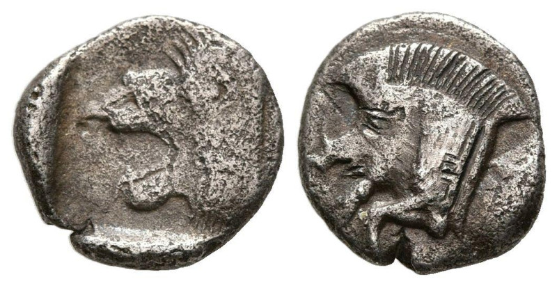 MISIA, Cícico. Hemióbolo. (Ar. 1,07g/11mm). Siglo V a.C. (SNG France 5, 375). An...