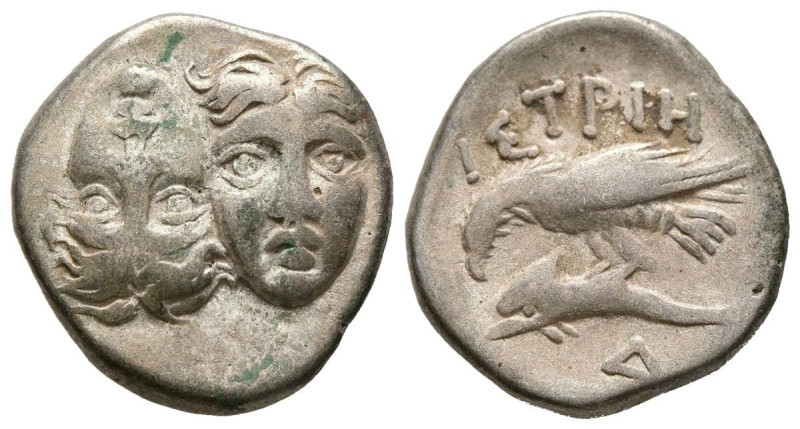 MOESIA, Istros. Dracma. (Ar. 5,43g/18mm). 280-256 a.C. (HGC 3, 1803). Anv: Cabez...