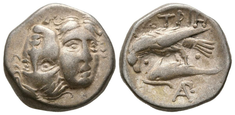 MOESIA, Istros. Dracma. (Ar. 5,56g/17mm). 280-256 a.C. (HGC 3, 1803). Anv: Cabez...