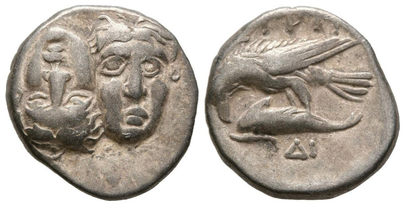MOESIA, Istros. Dracma. (Ar. 5,24g/18mm). 280-256 a.C. (HGC 3, 1803). Anv: Cabez...