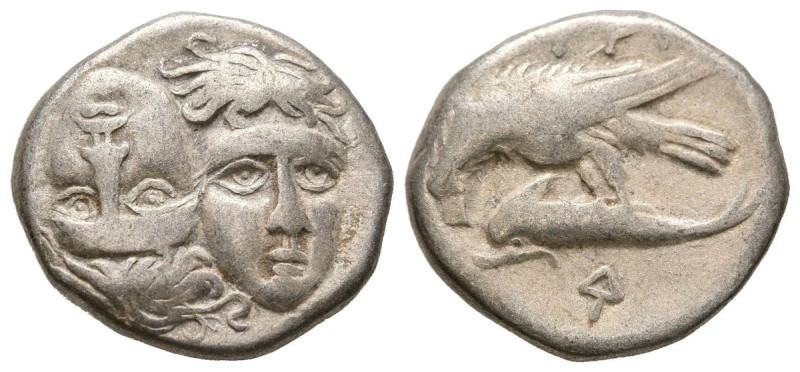 MOESIA, Istros. Dracma. (Ar. 5,10g/17mm). 280-256 a.C. (HGC 3, 1803). Anv: Cabez...