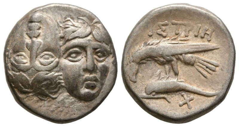 MOESIA, Istros. Dracma. (Ar. 5,54g/17mm). 280-256 a.C. (HGC 3, 1803). Anv: Cabez...
