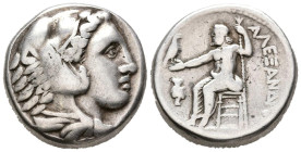 REINO DE MACEDONIA, Alejandro III el Grande. Tetradracma. (Ar. 16,97g/24mm). 336-323 a.C. Amphipolis. (Price 6; SNG Copenhagen 660). Anv: Cabeza de He...