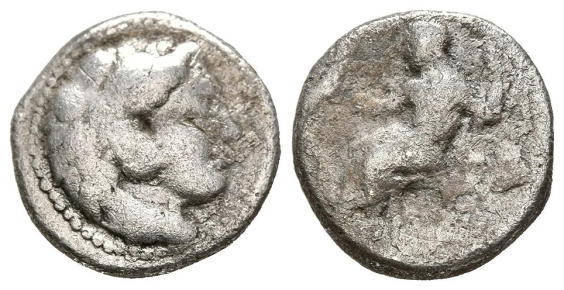 REYES DE MACEDONIA, Alejandro III el Grande. Hemidracma. (Ar. 1,95g/13mm). 336-3...