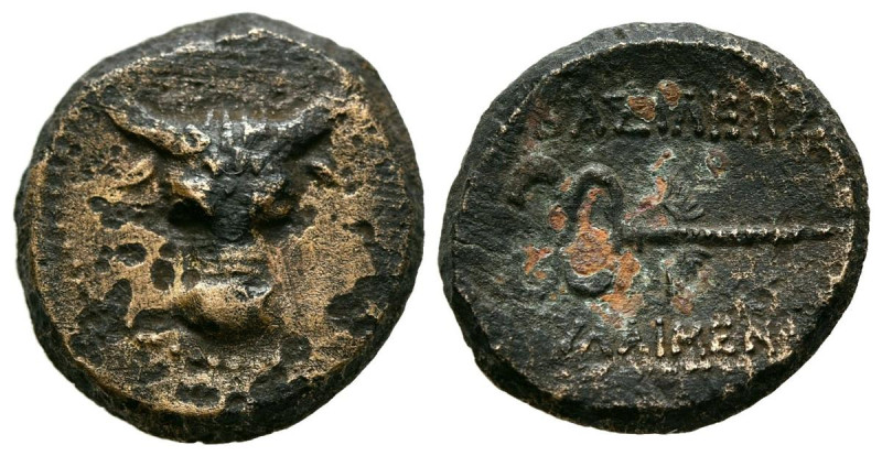 REYES DE PAPHLAGONIA, Pylaimenes II/III Euergetes. Ae18. (Ae. 4,33g/17mm). 133-1...