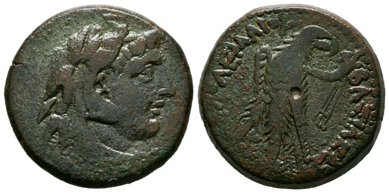 REINO PTOLEMÁICO, Ptolomeo III Euergetes. Ae24. (Ae. 10,28g/24mm). 246-222 a.C. ...