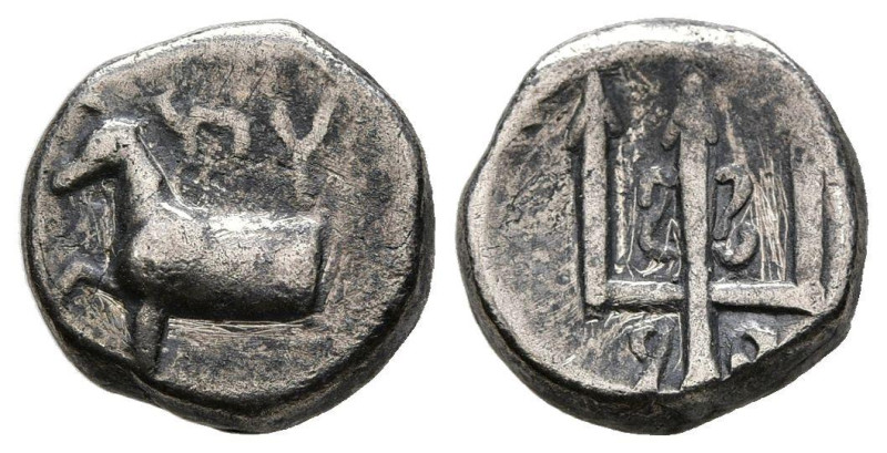 TRACIA, Byzantion. Hemidracma. (Ar. 1,87g/11mm). 387-340 a.C. (HGC 3.2, 1388). A...