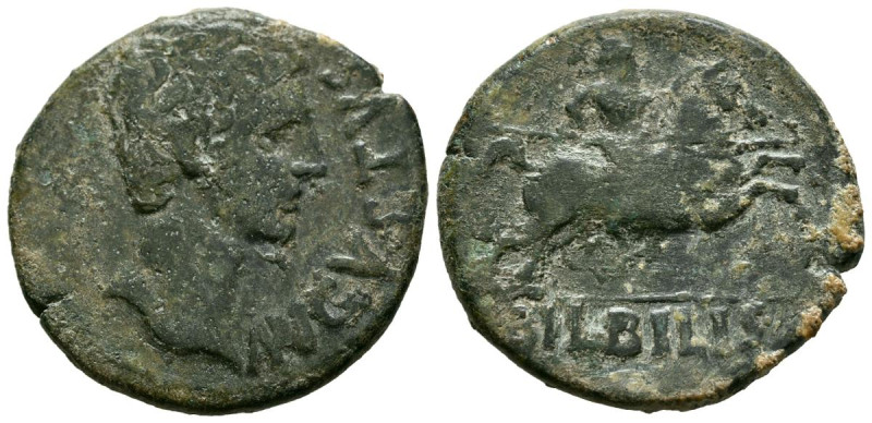 BILBILIS (Calatayud, Zaragoza). As. (Ae. 10,74g/28mm). 27 a.C.-14 d.C. (FAB-274)...