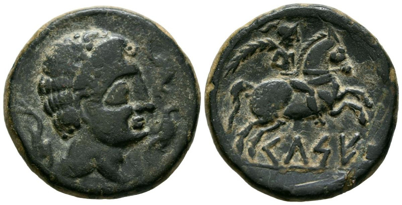 CELSE (Velilla del Ebro, Zaragoza). As. (Ae. 18,38g/30mm). 120-50 a.C. (FAB-771)...