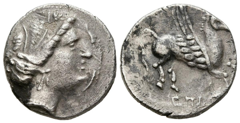 EMPORITON (Ampurias, Gerona). Dracma. (Ar. 4,71g/18mm). 220-215 a.C. (ACIP 293, ...