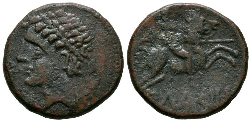 ILDURO (Mataró, Barcelona). As. (Ae. 7,85g/24mm). 120-20 a.C. (FAB-1442). Anv: C...