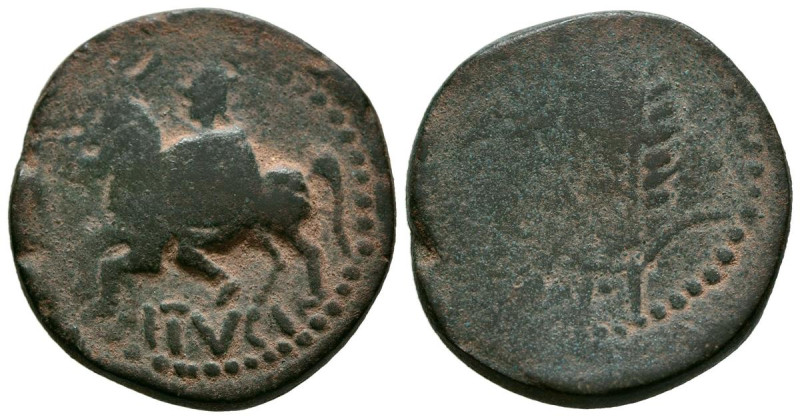 ITUCI (Tejada la Vieja, Sevilla). As. (Ae. 10,94g/25mm). 150-50 a.C. (FAB-1603)....
