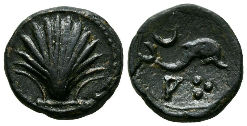 ARSE-SAGUNTO (Sagunto, Valencia). Cuadrante. (Ae. 2,96g/16mm). 170-20 a.C. (FAB-...