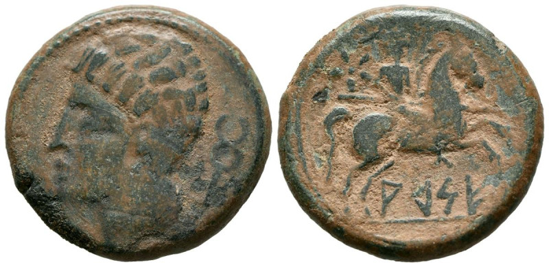 ARSE-SAGUNTO (Sagunto, Valencia). As. (Ae. 13,71g/27mm). 120-100 a.C. (FAB-2073)...